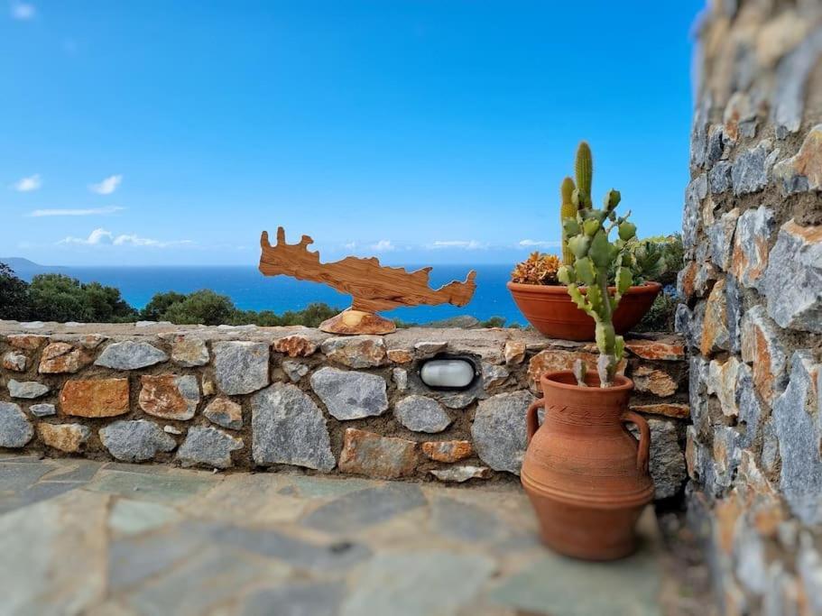Villa Mavri Ruhige Private Pool Villa, Meerblick Agia Paraskevi  Bagian luar foto