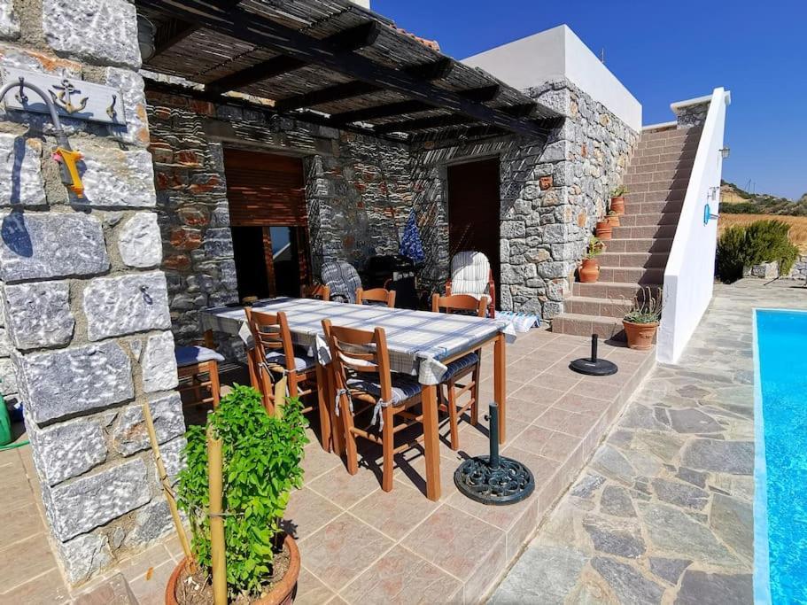Villa Mavri Ruhige Private Pool Villa, Meerblick Agia Paraskevi  Bagian luar foto