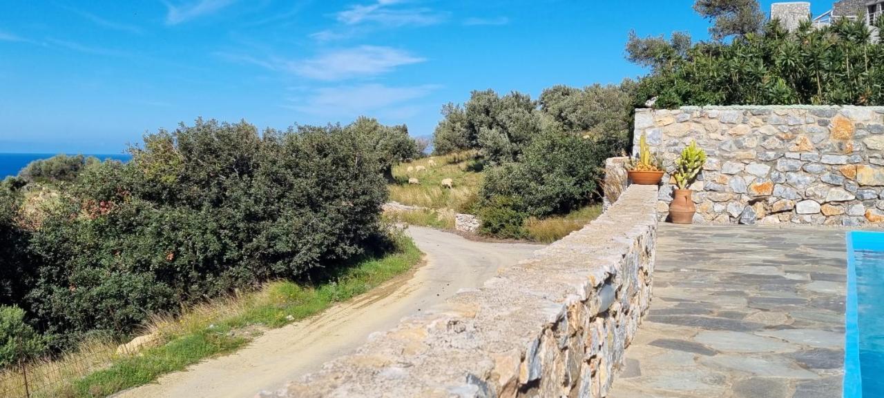 Villa Mavri Ruhige Private Pool Villa, Meerblick Agia Paraskevi  Bagian luar foto