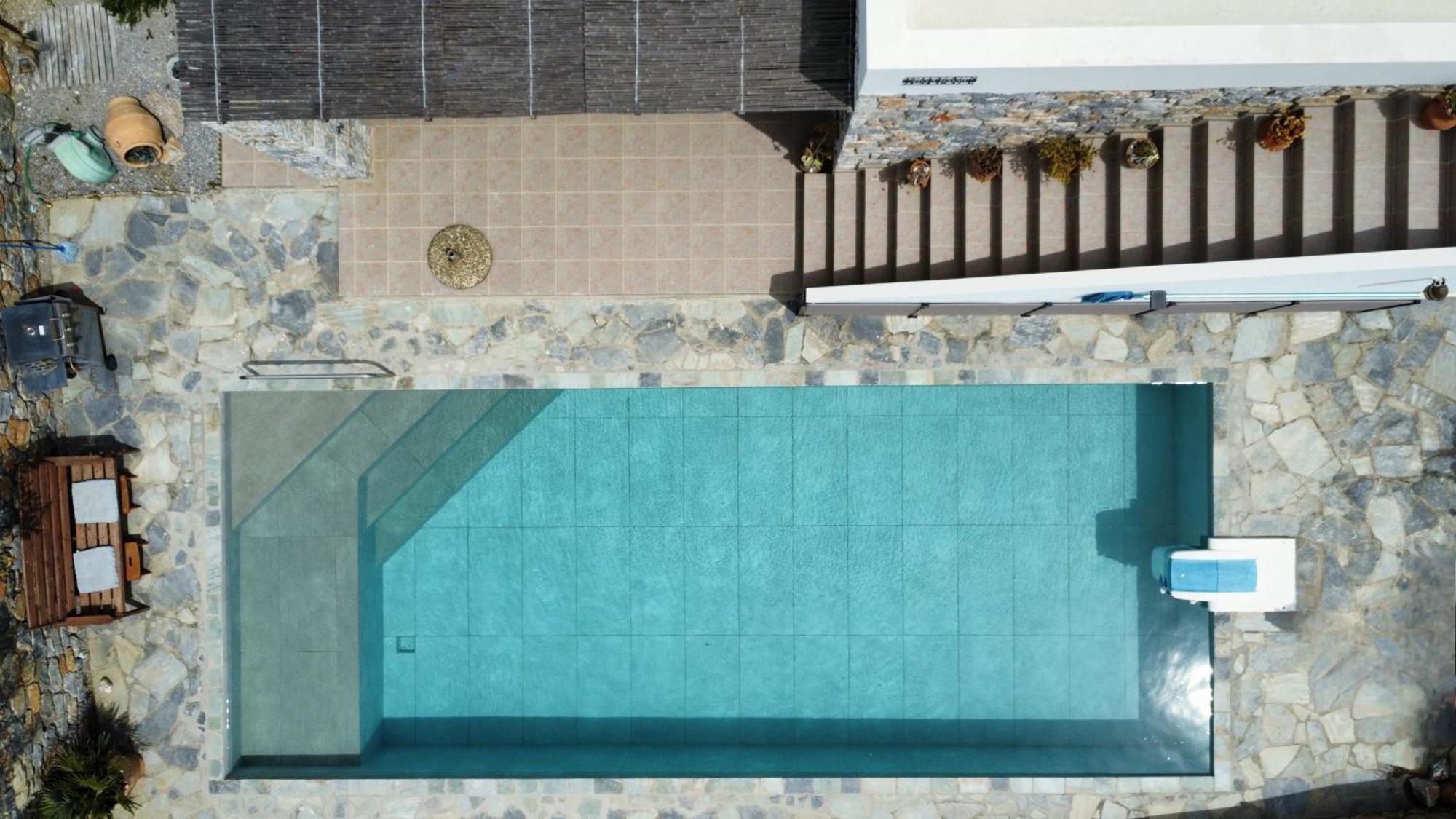 Villa Mavri Ruhige Private Pool Villa, Meerblick Agia Paraskevi  Ruang foto