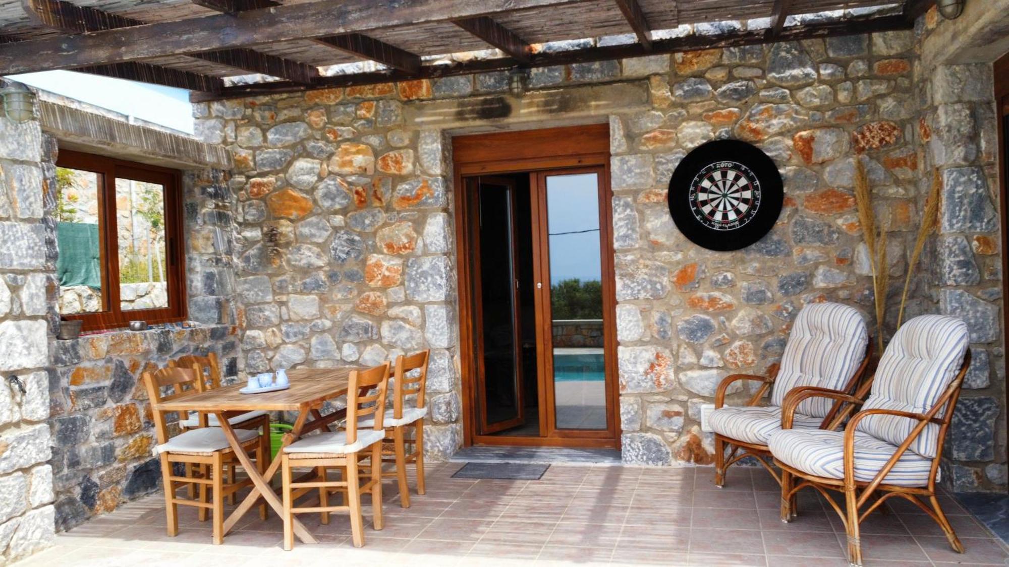 Villa Mavri Ruhige Private Pool Villa, Meerblick Agia Paraskevi  Ruang foto